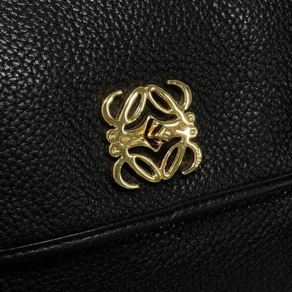 LOEWE Alamo 36 - Black Calf Leather Handbag 794-081625 - Picture 9 of 14